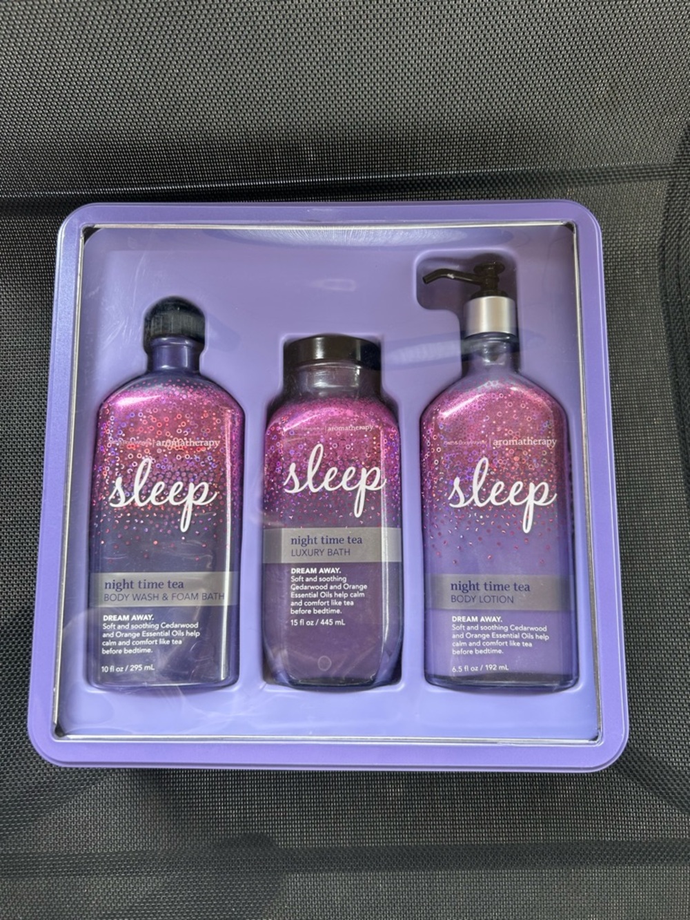 Rare-HTF! Bath & Body Works Night Time Tea Luxury Bath duo - Picture 2 of 6